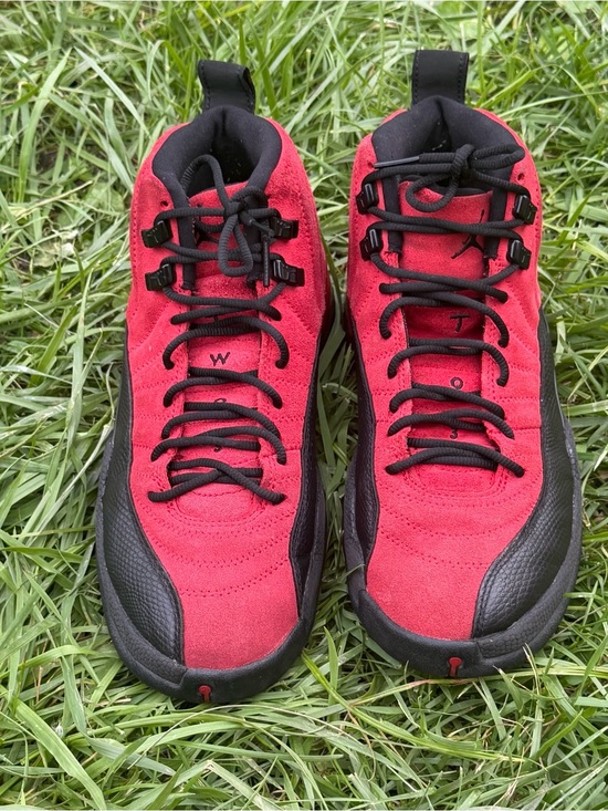 Nike Other - Nike Jordan Red and Black Suede High-Top Sneakers